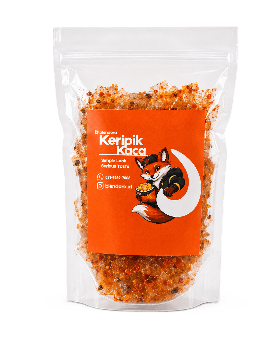 Kemasan Keripik Kaca Blendora 40 gram